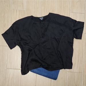 Vince Black Oversized Top